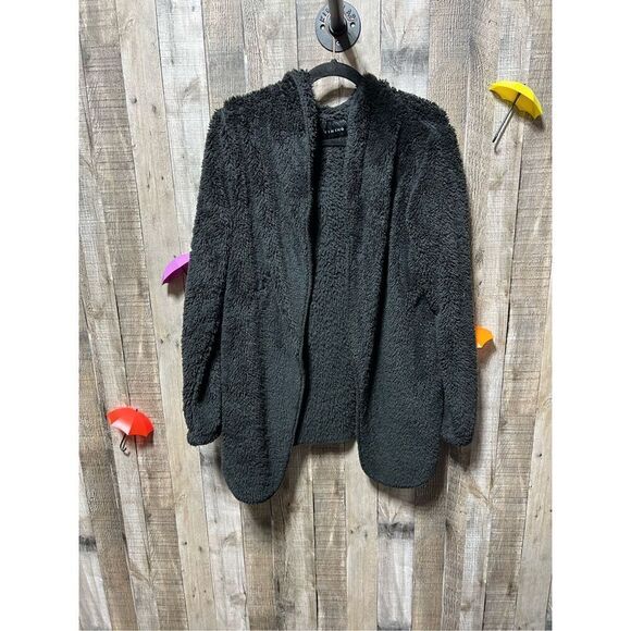 Timing Black Teddy Sherpa Cardigan - Picture 1 of 4
